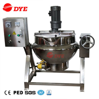 Electric Heating 50L-500L Tilting Sandwich Pot Jacketed Pot Kettle Stirring Scraping 