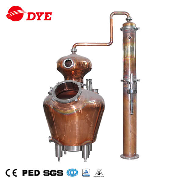 100L between 6 to 20 sets Customized copper pot still or stainless steel Alcohol distillation equipment China