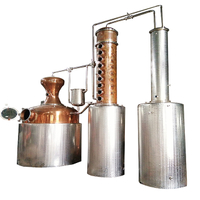 2000L alembic handmade copper still leaf distillation equipment