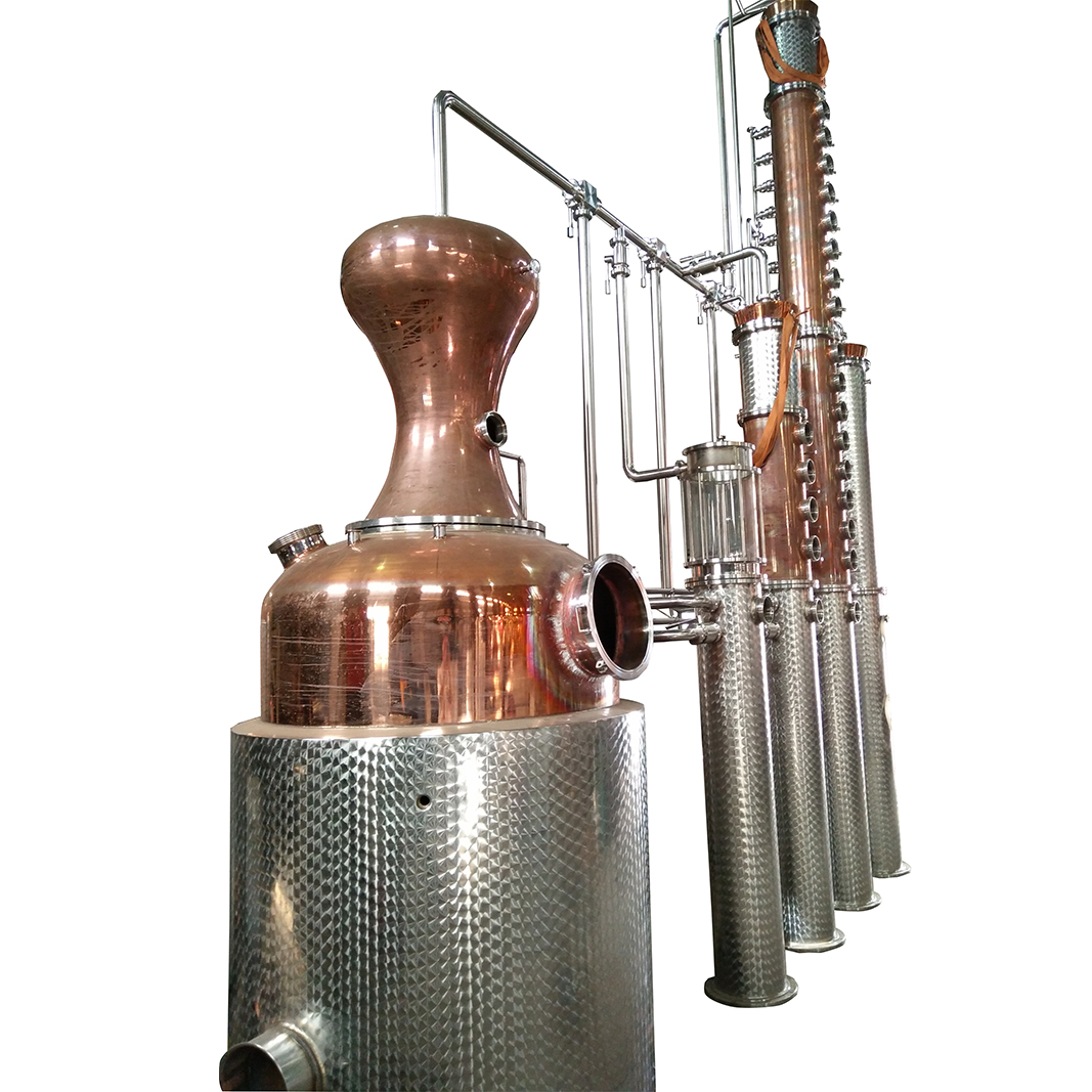 Copper wine distillery equipment vodka alcohol distiller for sale